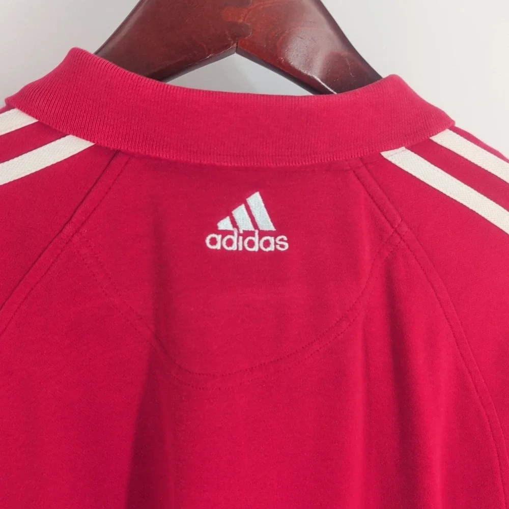Washington State Cougars Football Adidas Mens Red Pullover Polo Shirt Size XL‎